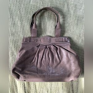 Silver Coach bag